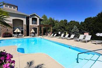 Resort style swimming pool